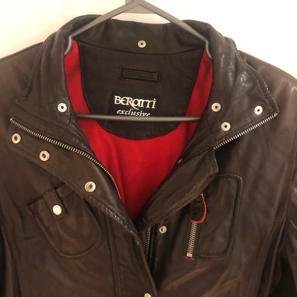 Beratti 100% Leather Fitted jacket Exclusive - Picture 2 of 4